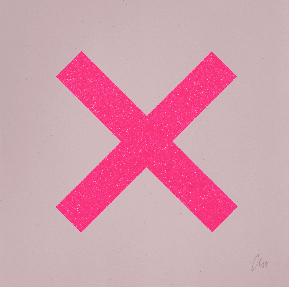 Artwork - Marks The Spot (Pink on Baby Pink)