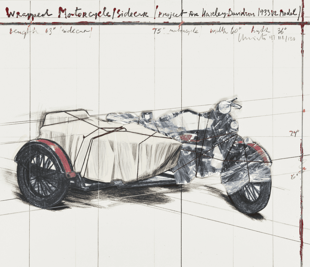 Artwork - Wrapped Motorcycle - Sidecar