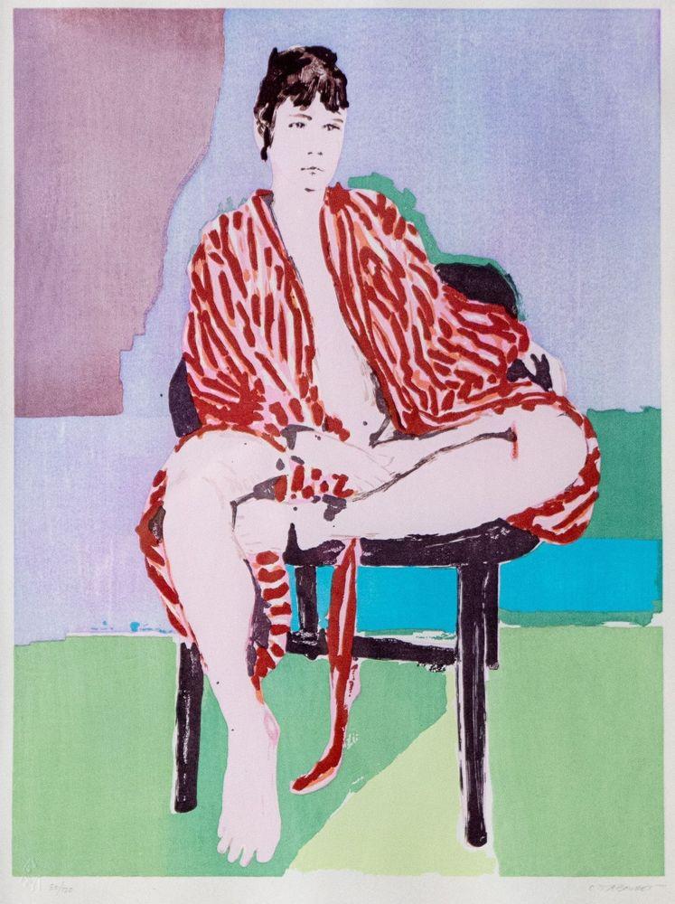 Artwork - Self-portrait in a Robe (Purple)