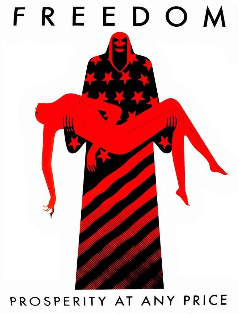 Artwork - Freedom / Prosperity At Any Price (White)