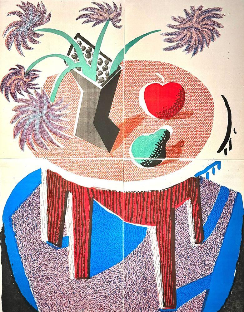 Artwork - Flowers Apple And Pear On Table