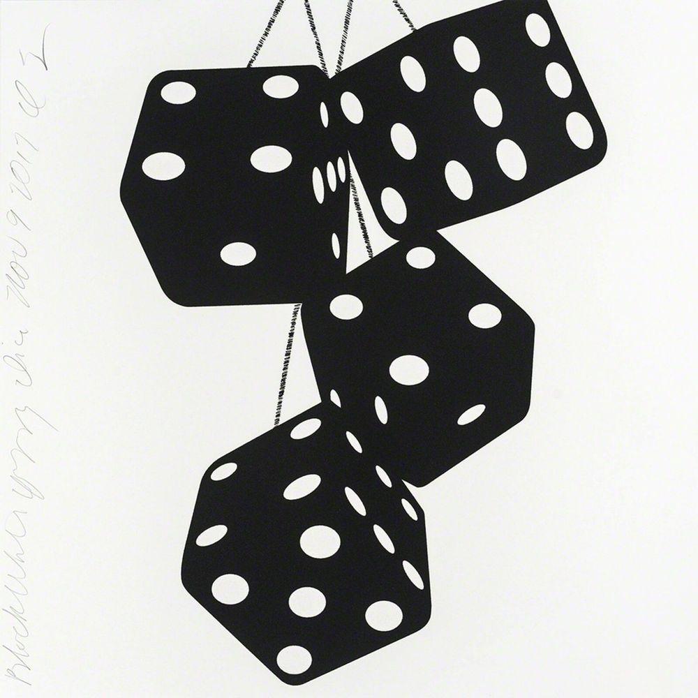 Artwork - Black White Fuzzy Dice
