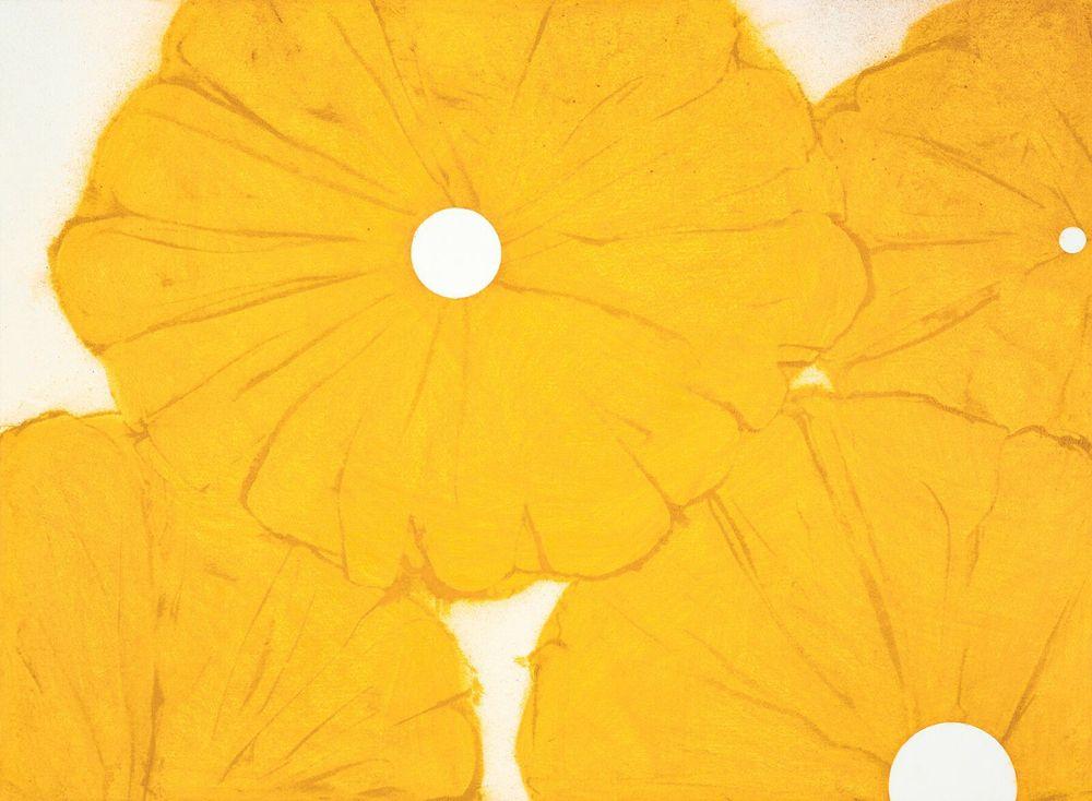 Artwork - Four Yellow Poppies April 24, 2024