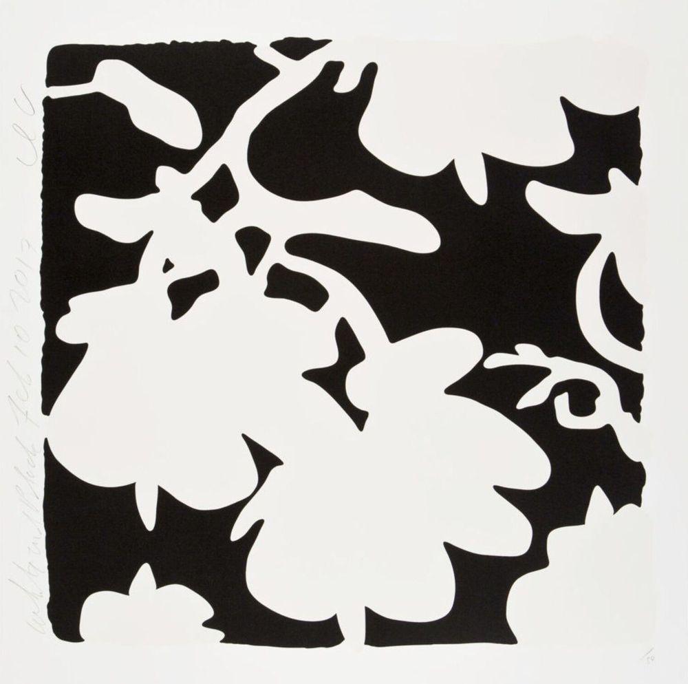Artwork - Lantern Flowers (White and Black)