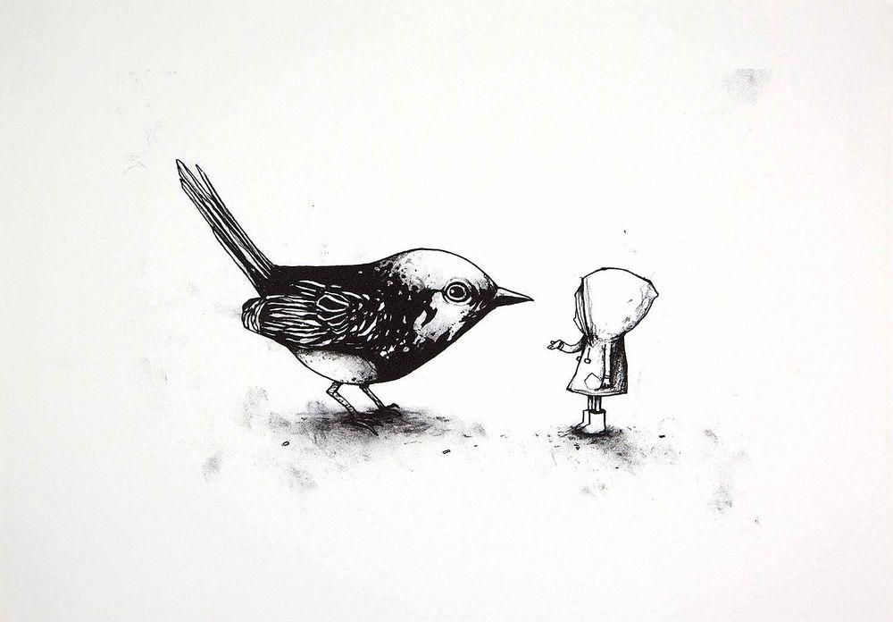 Artwork - Learning To Fly (Black & White)