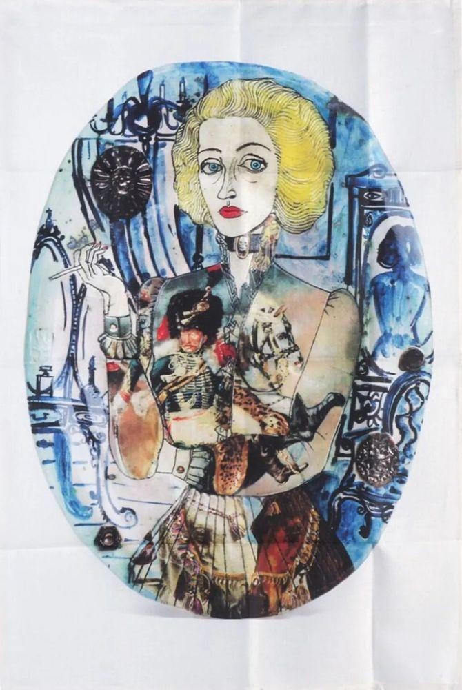 Artwork - Claire as a Soldier (Tea Towel)