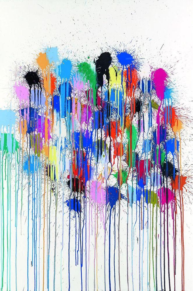 Artwork - Colour Splat Cloud (White)