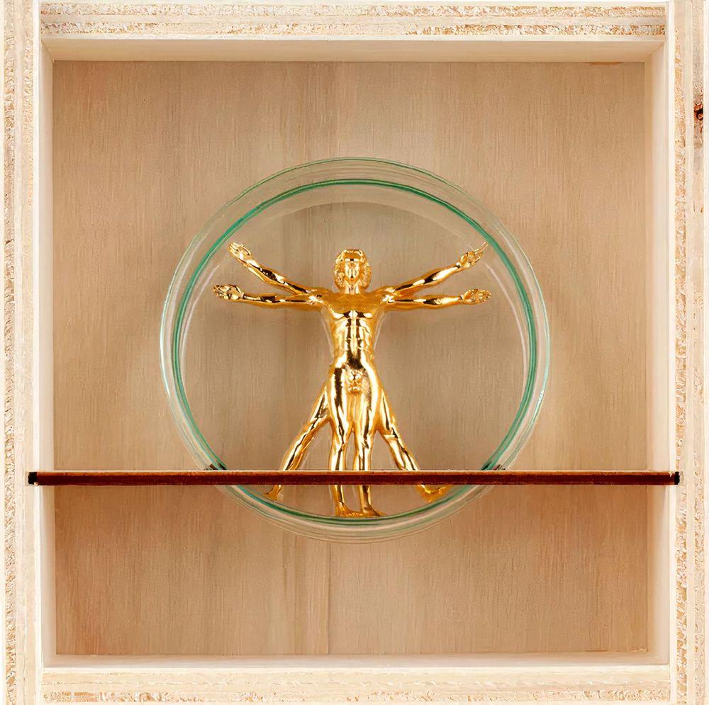 Artwork - Vitruvian Man (Gold)