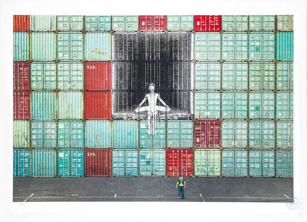 Artwork - In The Container Wall, Le Havre, France, 2014