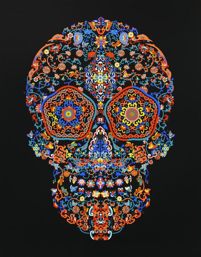 Artwork - Cloisonné Skull
