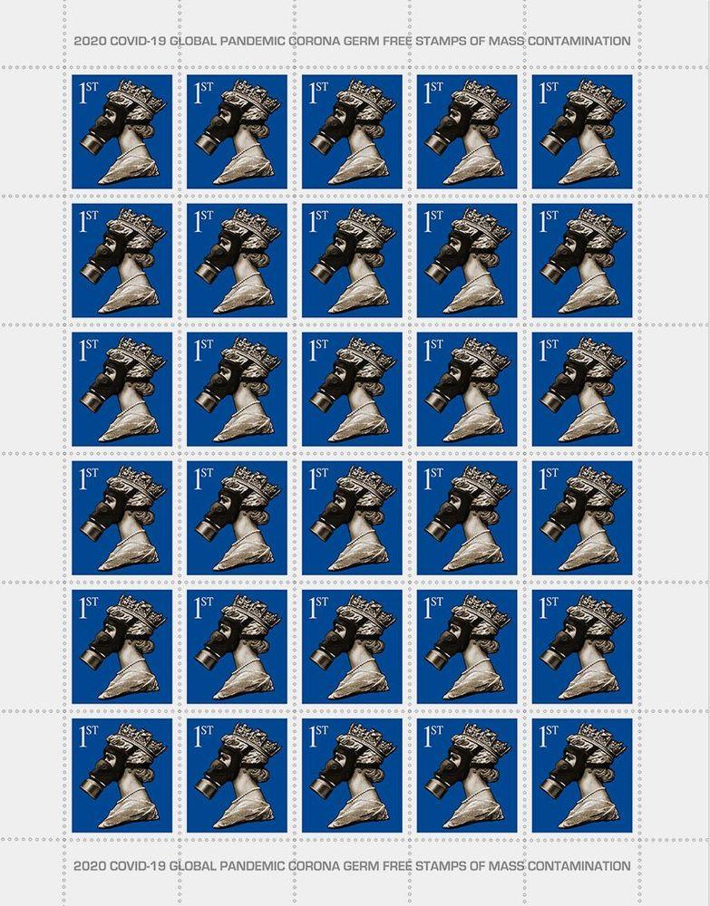 Artwork - Covidian Culture 1st Class Stamp Sheet