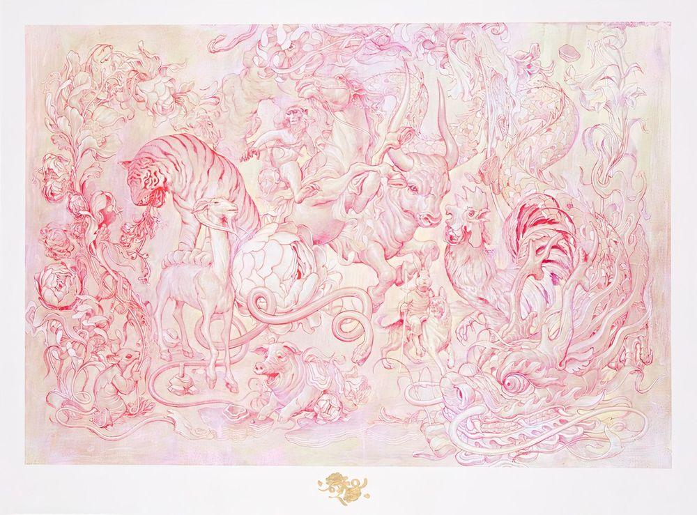 Artwork - Hunting Party II (Vermillion)