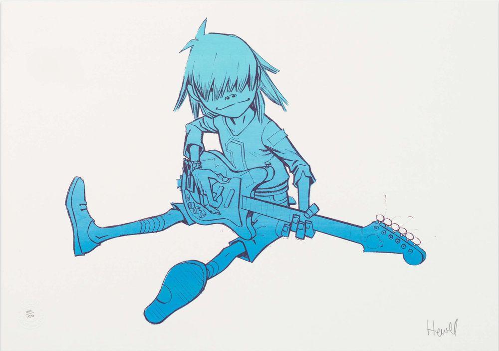 Artwork - Noodle (Blue Signed)