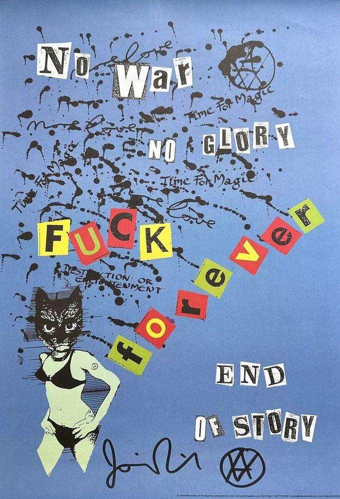 Artwork - No War No Glory (Blue - Offset Lithograph)