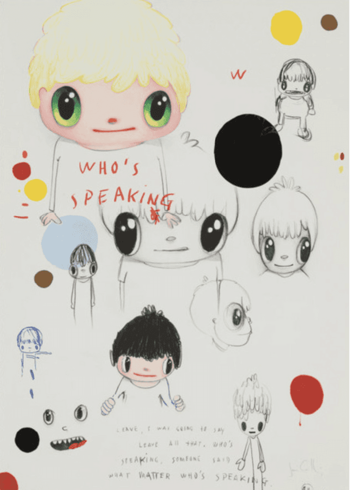 Artwork - Untitled Drawing #2 (Who's Speaking?)