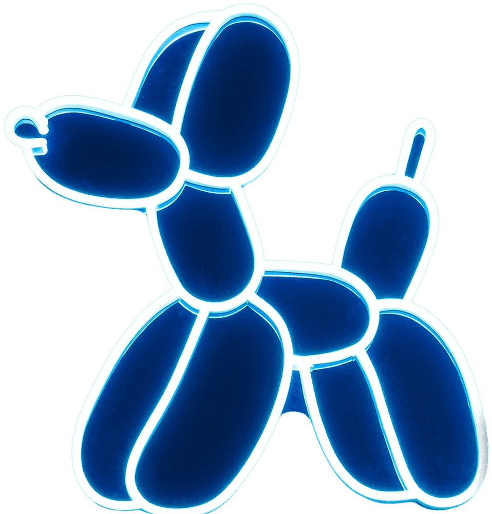 Artwork - Balloon Dog (Blue) LED Neon Sign