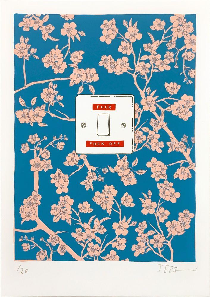 Artwork - Apple Blossom (Blue and Pink)