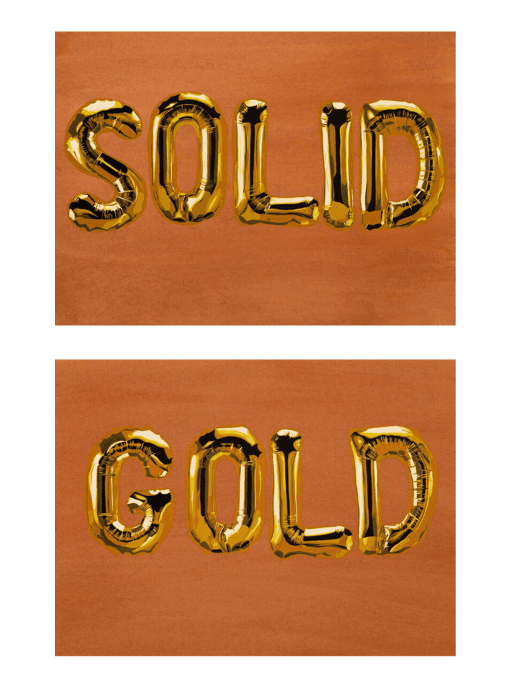 Artwork - Solid Gold (Diptych)