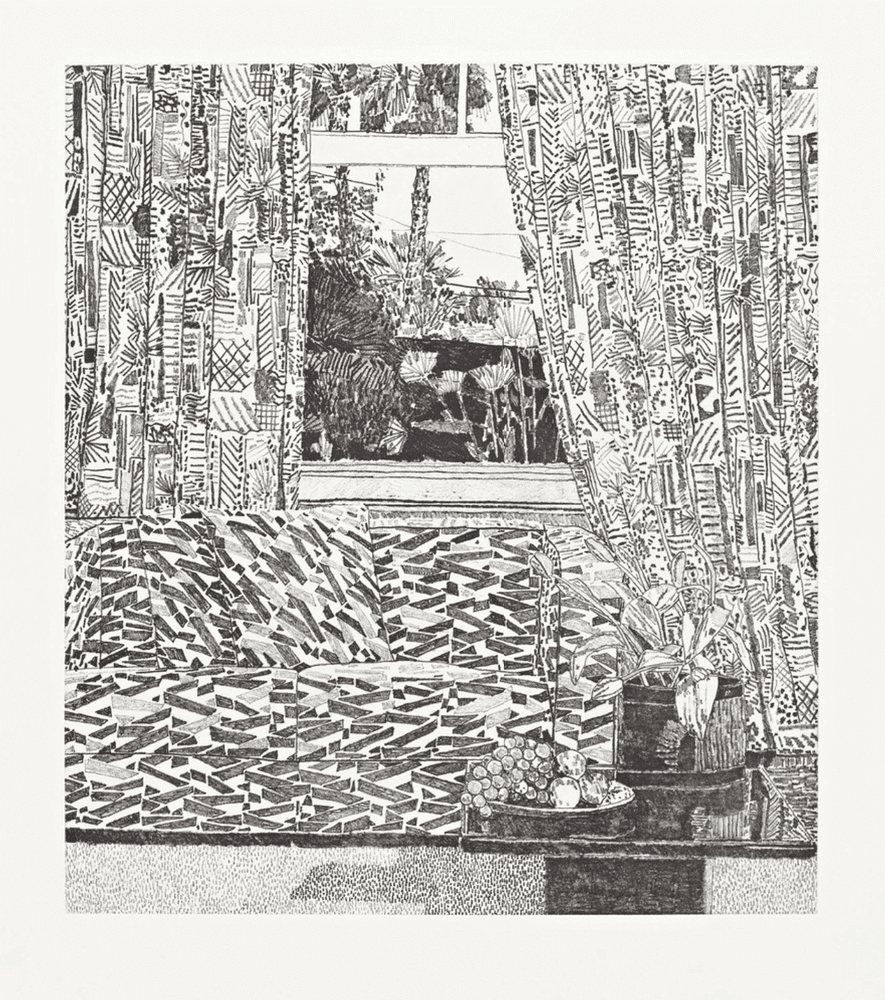 Artwork - Pattern Couch Interior With Mar Vista View