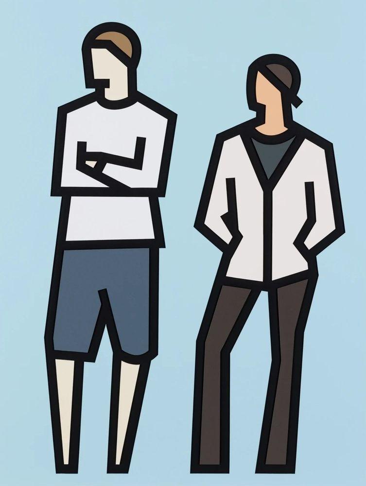 Artwork - Standing Couples - Tom and Imogen