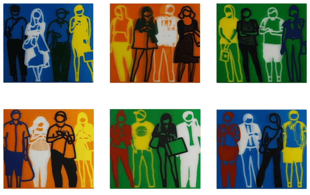 Artwork - Standing People Lenticular (Set of 6)