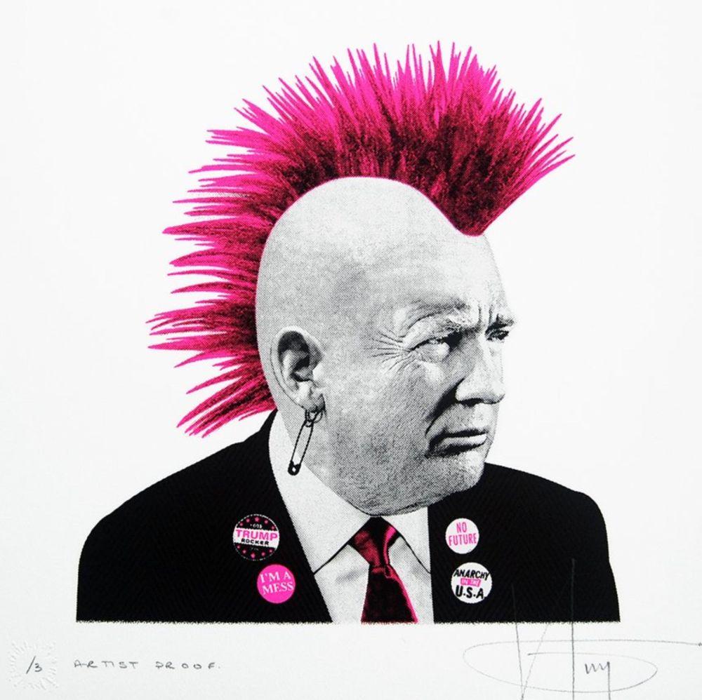 Artwork - Punk Trump (Pink Neon)