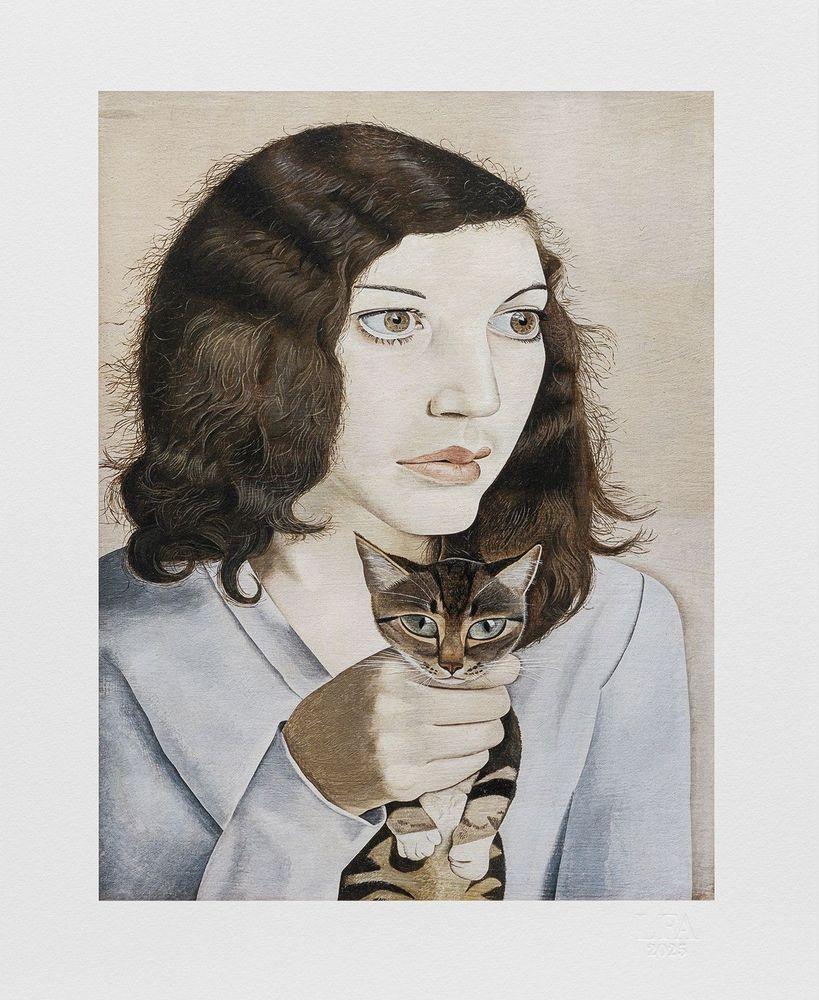 Artwork - Girl with a Kitten, 1947