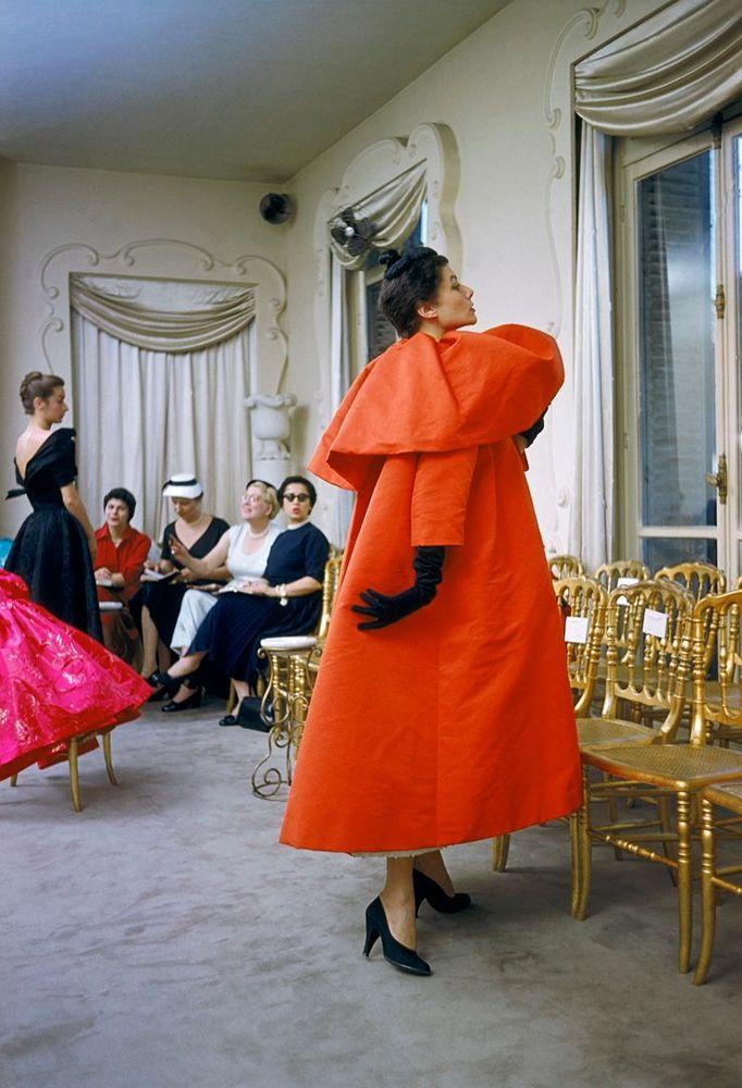Artwork - Balenciaga, Orange Coat Side