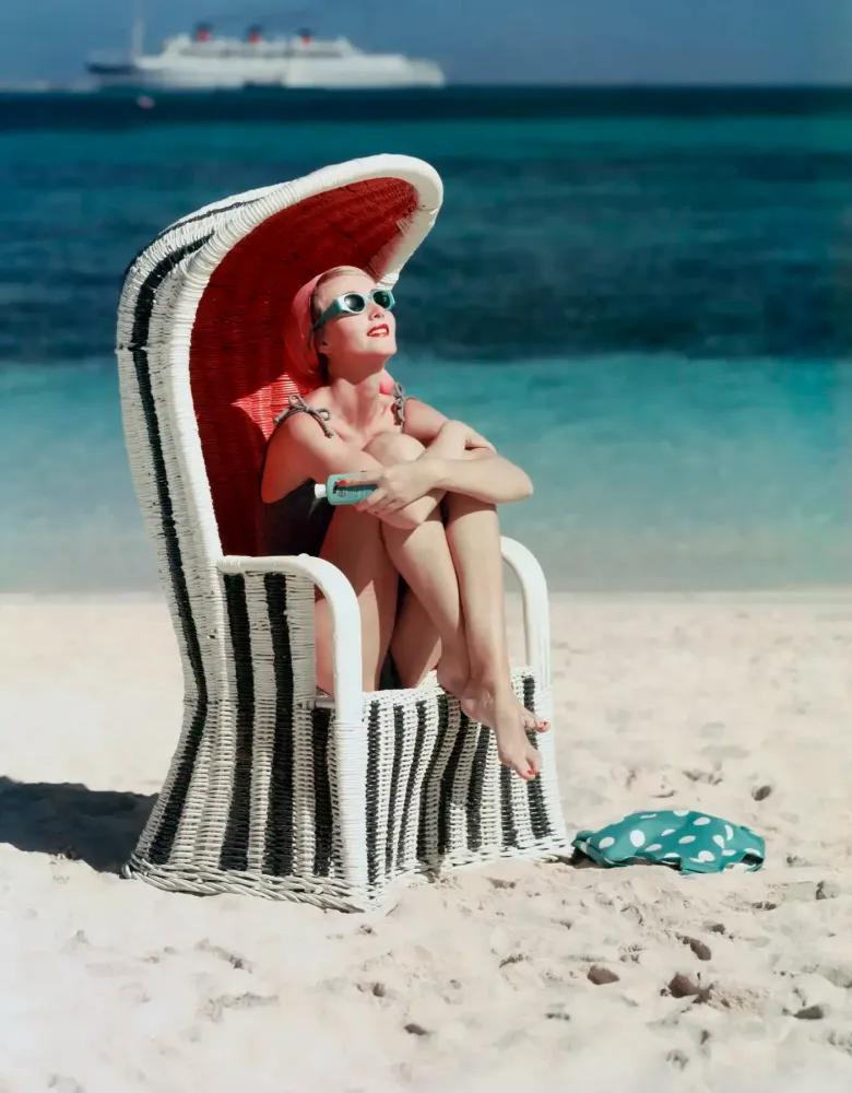 Artwork - Beach Striped Chair (Small)