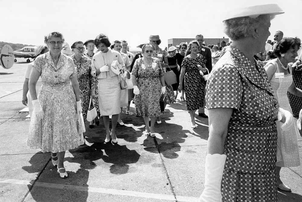 Artwork - Jackie With Ladies in Floral Dresses, 1959