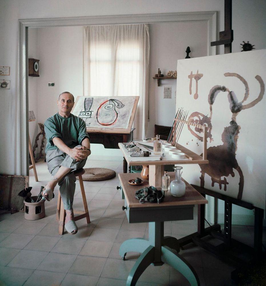 Artwork - Joan Miro In Studio 1955