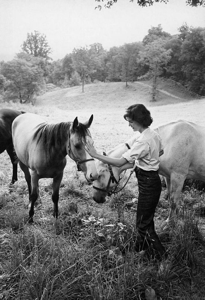 Artwork - Kennedy, Jackie With Two Horses, 1959