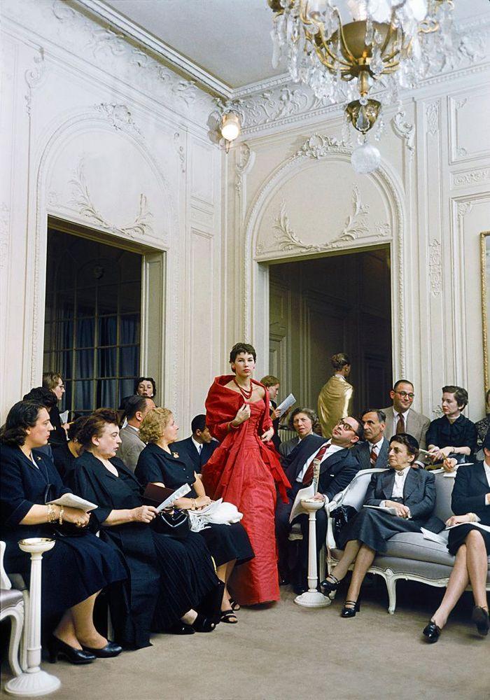 Artwork - Salon Dior Man Agog Red Gown