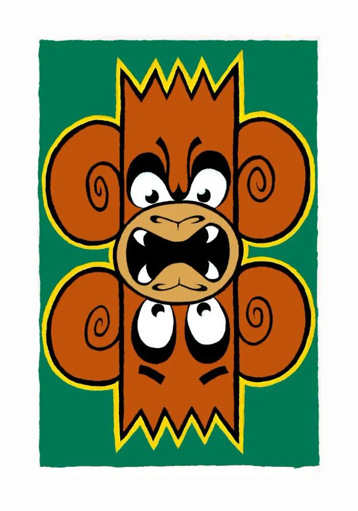 Artwork - Double Trouble (Green & Orange)