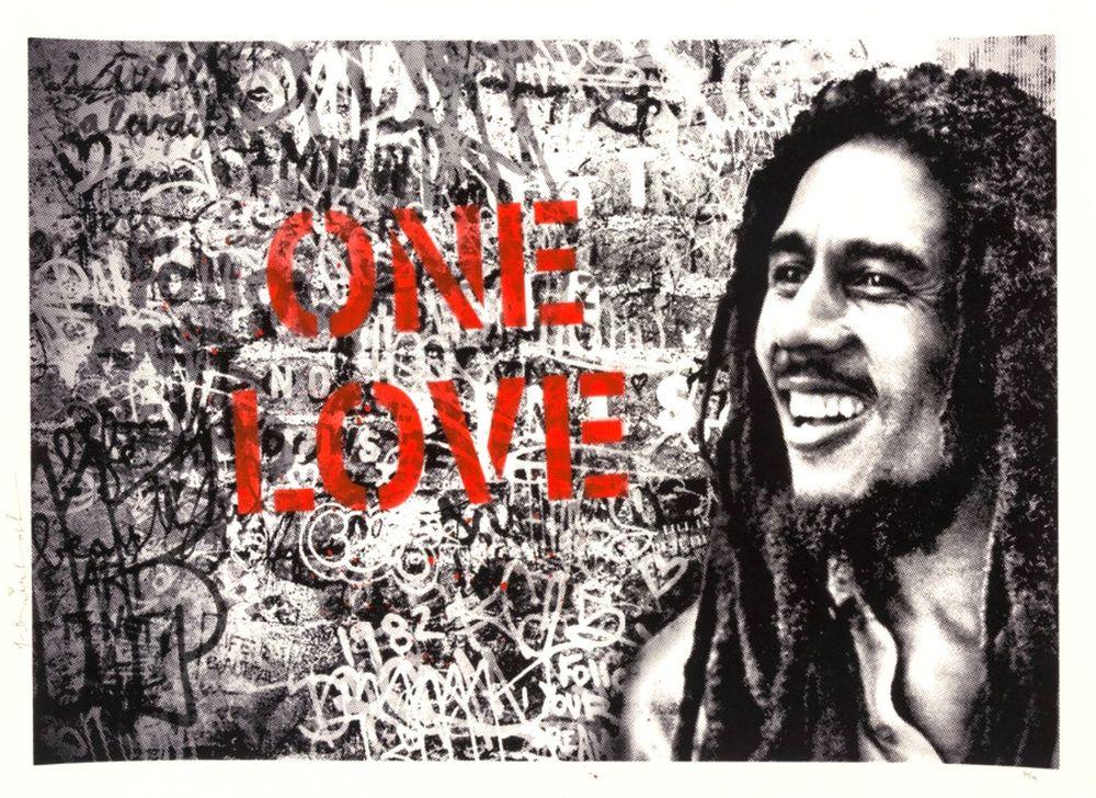 Artwork - Happy Birthday Bob Marley - One Love (Red)