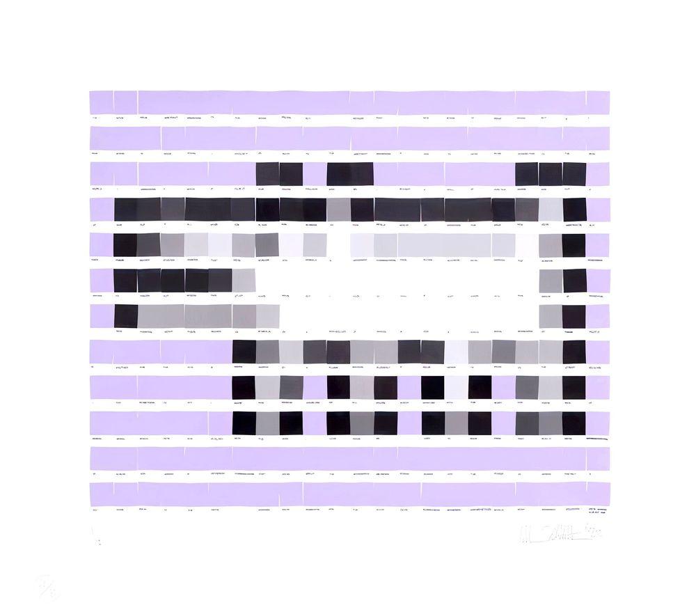 Artwork - Haring Dog (Parma Violet)