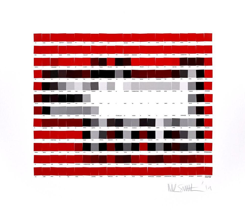 Artwork - Haring Dog (Red)