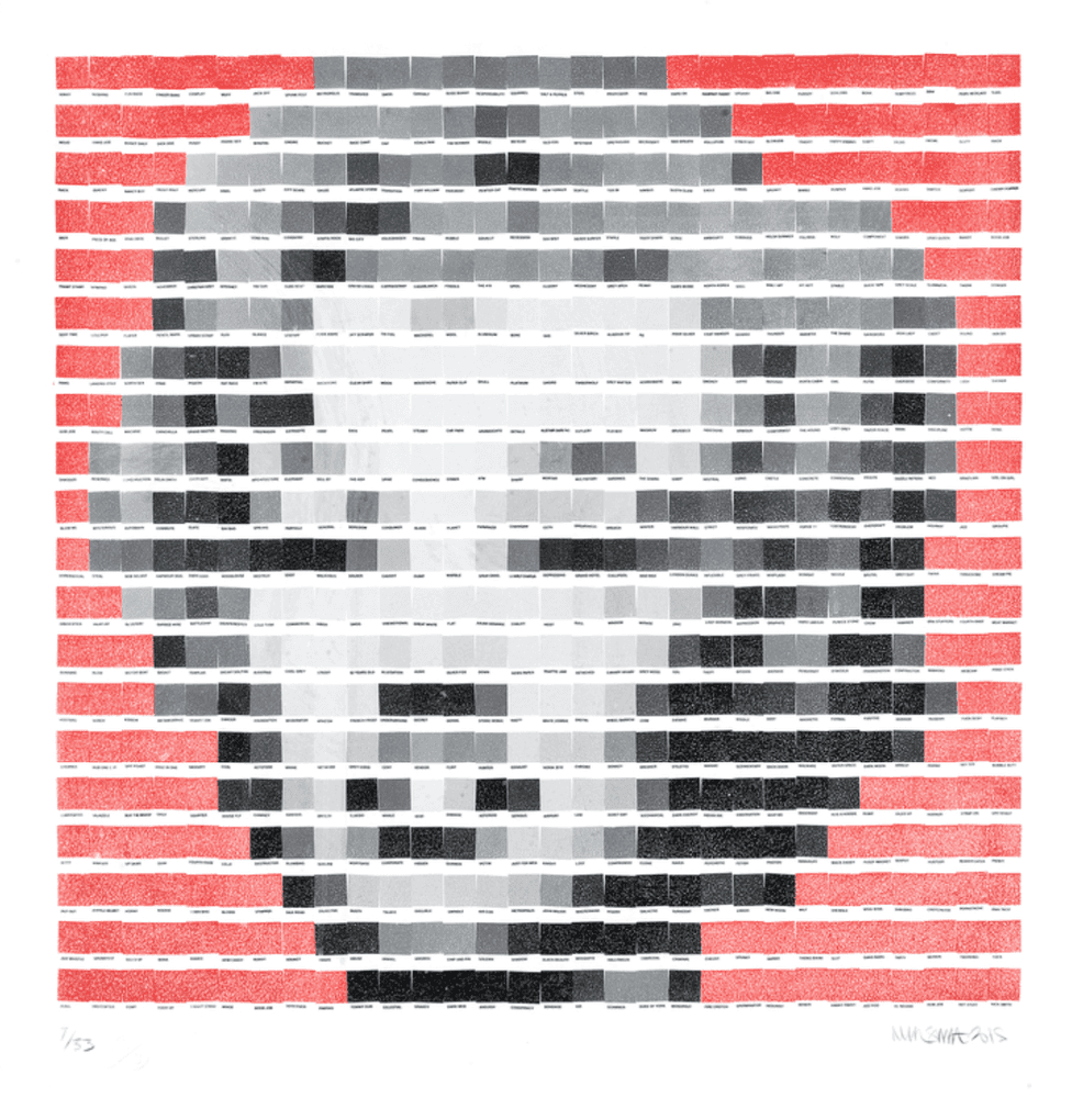 Artwork - Marilyn (Neon Pink Diamon Dust 2015)