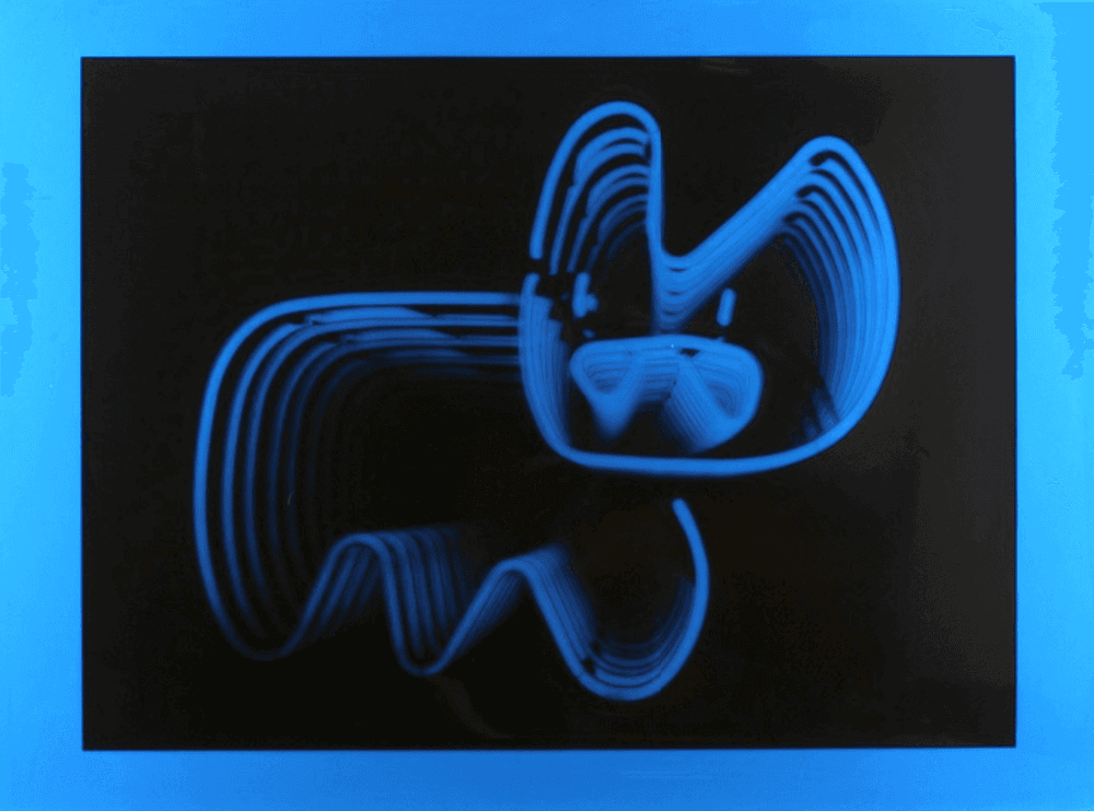Artwork - Infinite Neon Bunny (Blue)