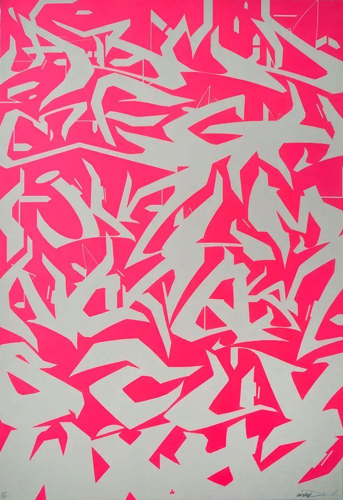 Artwork - Alphabet Aerobics (Pink and Grey)