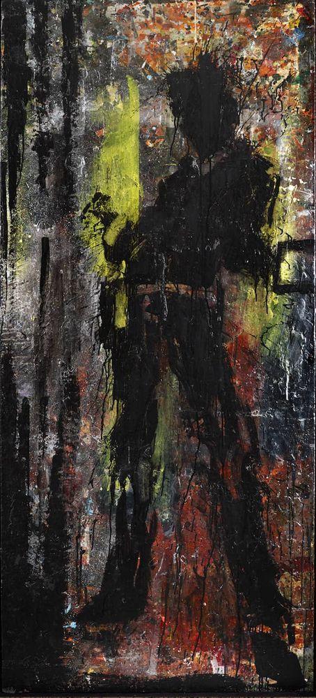 Artwork - Standing Shadow - Yellow & Red