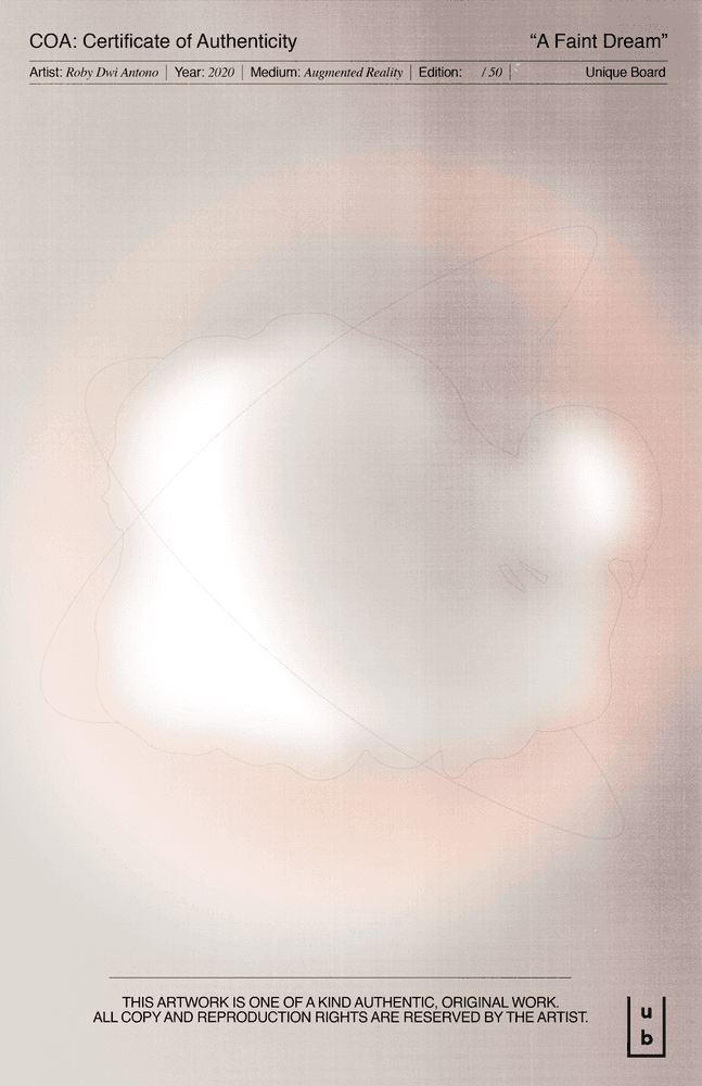 Artwork - A Faint Dream (AR) HAND DRAWN COA