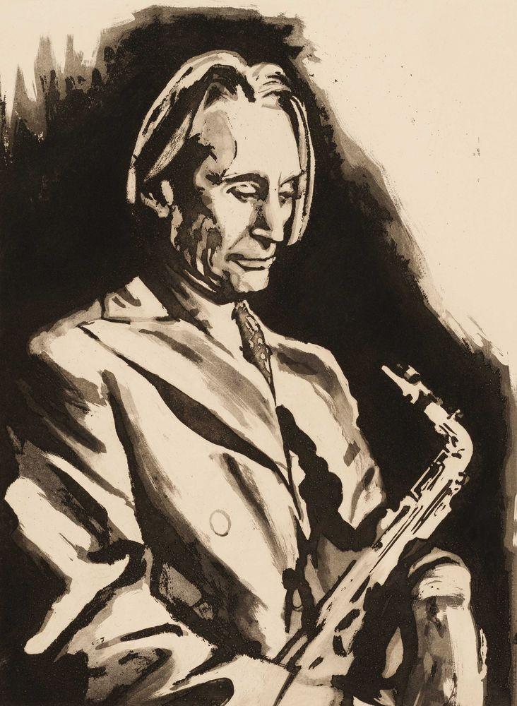 Artwork - Charlie With Saxophone