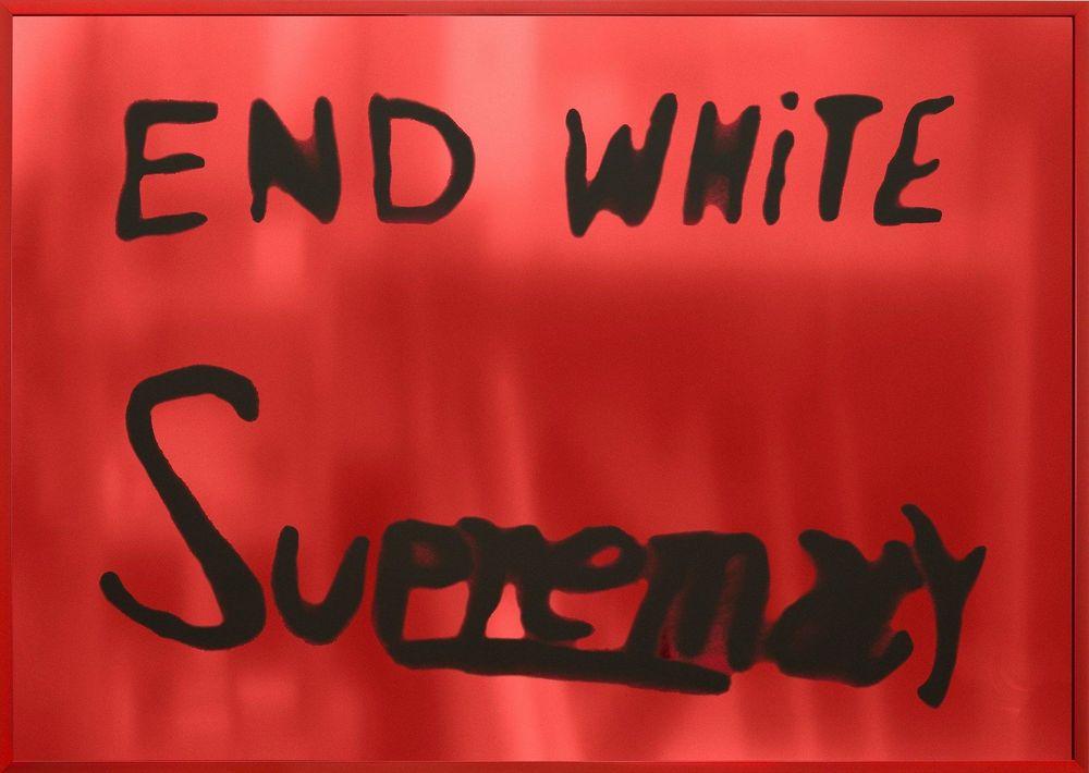 Artwork - End White Supremacy (Mirrored - Red)
