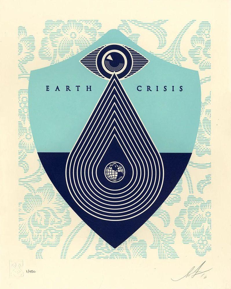Artwork - Earth Crisis (Letterpress)