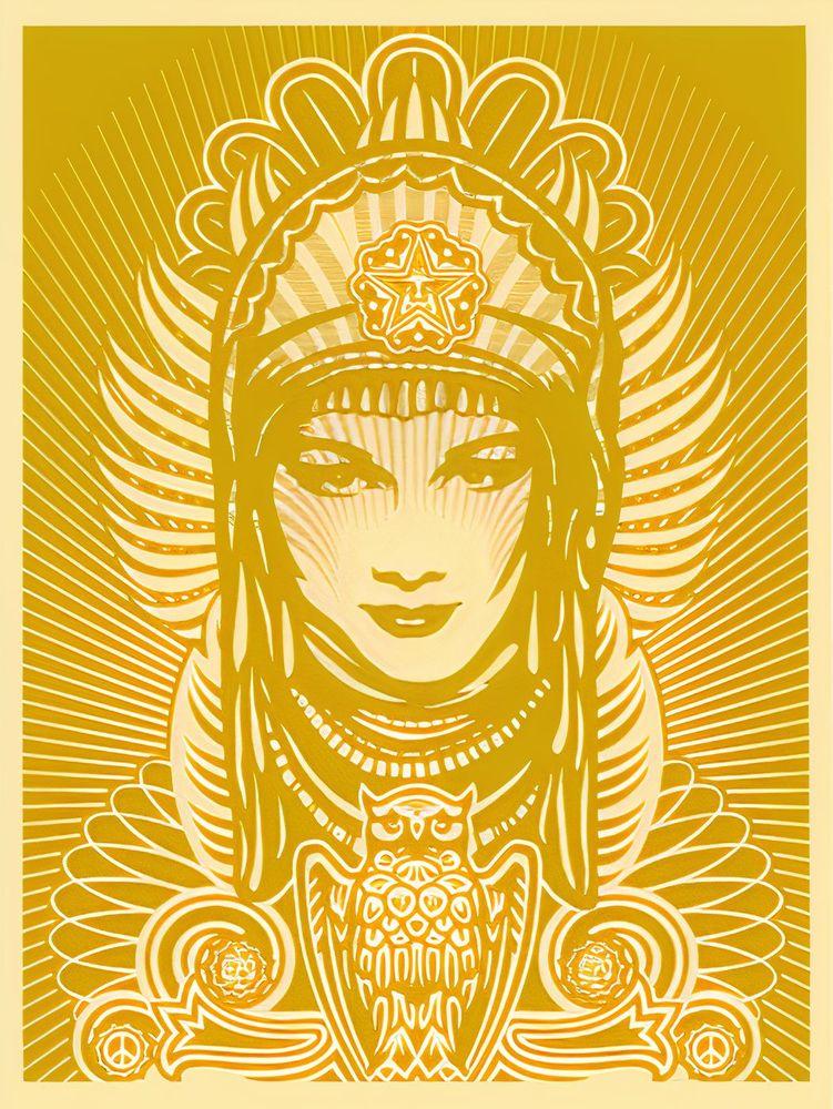 Artwork - Peace Goddess (Gold)