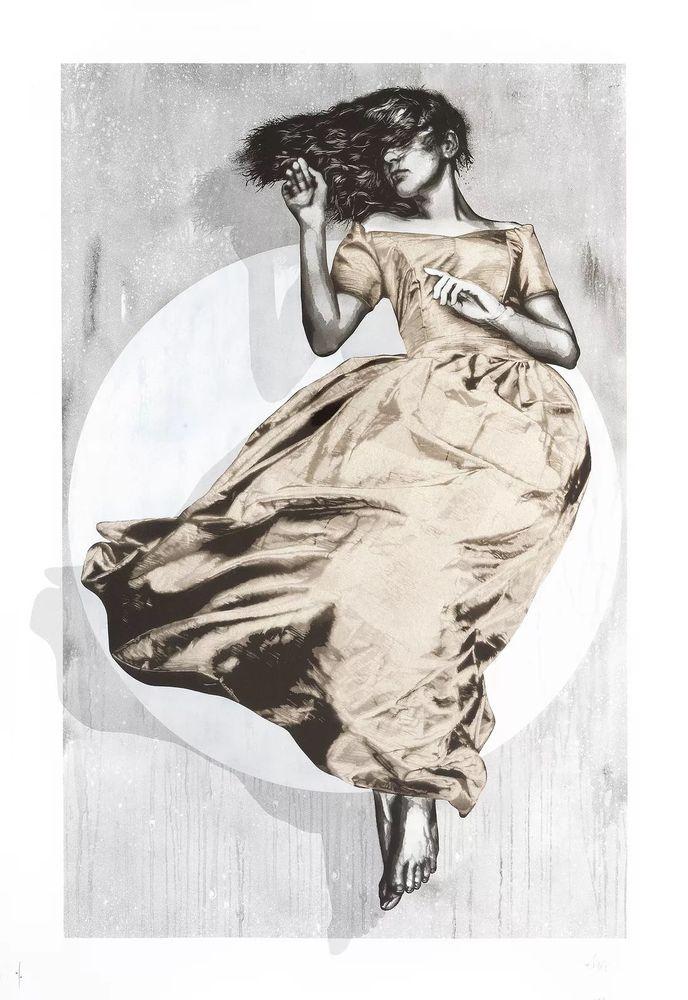 Artwork - Serenity (White Gold Leaf)