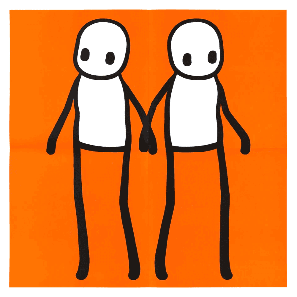 Artwork - Holding Hands (Orange - Hackney Today)