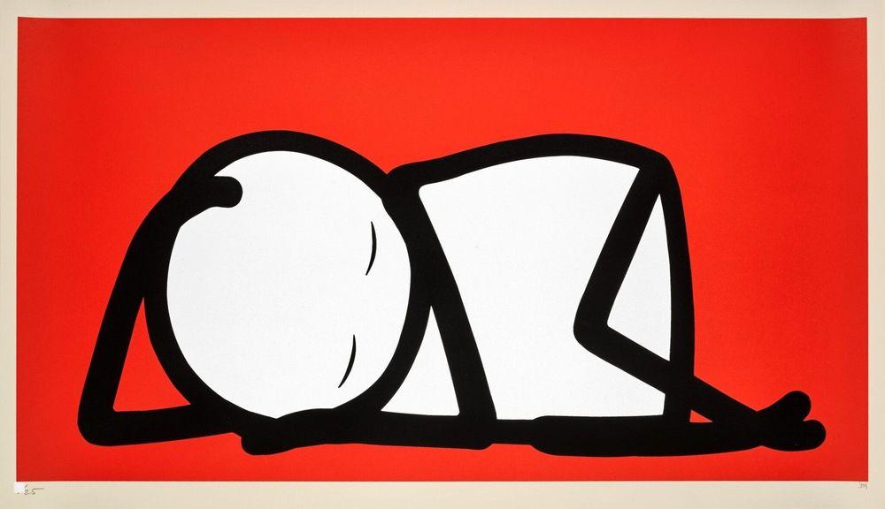Artwork - Sleeping Baby (Red)