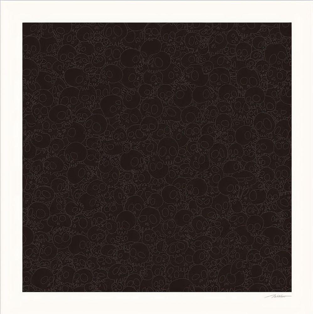 Artwork - Black Skulls Square